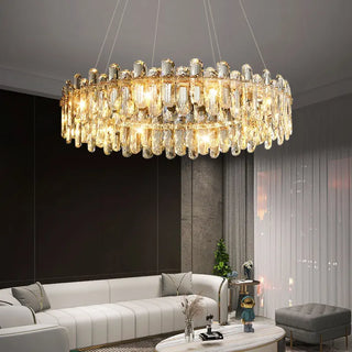 Tooley Crystal Chandelier Refined Modern  Sleek Linear Suspension Light