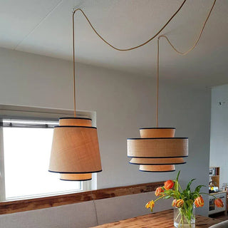 Modern Piper LED Pendant Lights Modern  Scandinavian Wooden Accent Light