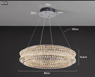 Ophelia Collection Decorative Modern  Sleek Linear Suspension Light