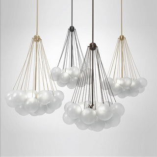 Zynella Frosted Ball Chandelier Modern Geometric Design Lamp