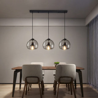 Antonio Glass Pendants Modern  Sleek Linear Suspension Light
