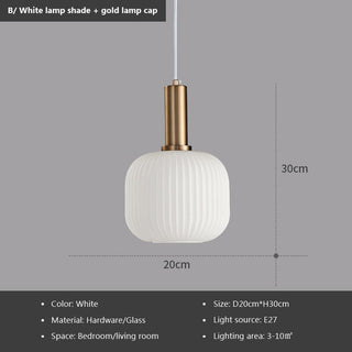 Rosalie Fluted Glass Pendants Opulent Modern Geometric Design Lamp