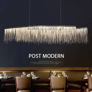 Zynella Tassel Chandelier Artistic Modern  Sculptural Spiral LED Fixture