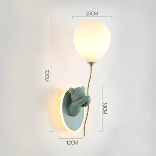 Artistic Bear Wall Lamp Modern  Ornate Antique Finish Fixture