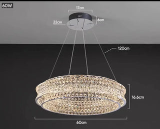 Ophelia Collection Decorative Modern  Sleek Linear Suspension Light