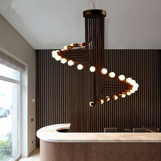 Stella Retro Chandelier Decorative Modern  Bohemian Rattan Woven Pendant
