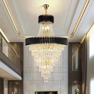 Vancard Crystal Chandelier Stylish Modern  Luxury Gold Frame Light Fitting
