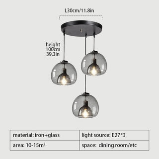 Antonio Glass Pendants Modern  Sleek Linear Suspension Light