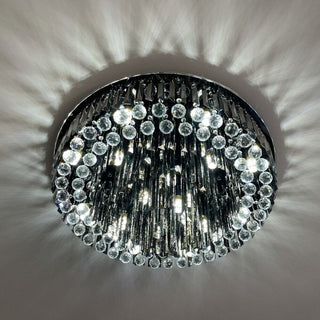 Meridian Black Crystal Chandelier Modern  Ornate Antique Finish Fixture