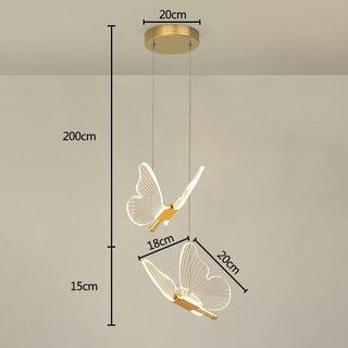 Butterfly Lamp Collection Modern  Opulent Multi-Tier Crystal Chandelier
