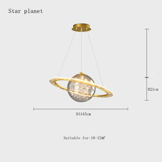 Planet Chandeliers Luxurious Modern  Luxury Marble Base Table Lamp