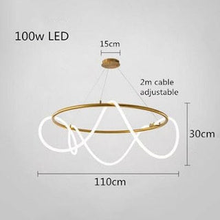 Soran Swirl Lamp Collection Opulent Modern  Sculptural Spiral LED Fixture