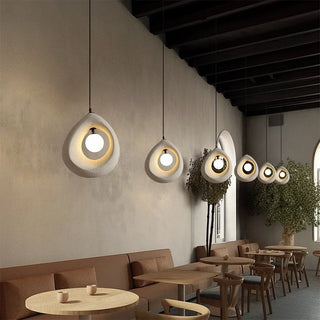 Hayami Resin LED Pendants Modern  Handcrafted Artisan Ceiling Light