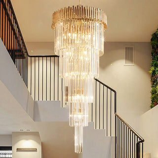 Golden Marie Chandelier Collection Modern  Contemporary Crystal Statement Fixture