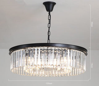 Helena Crystal Pendant Modern  Rustic Industrial Hanging Lamp