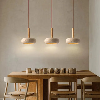 Moorgate Japanese Stone Wood Chandelier Modern  Contemporary Crystal Statement Fixture