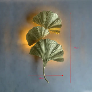 Wild Leaf Wall Lamp Decorative Modern  Art Deco Inspired Illumination