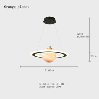 Planet Chandeliers Luxurious Modern  Luxury Marble Base Table Lamp