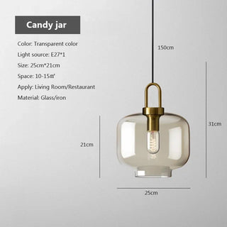 Modern Smoke Glass Pendant Light Modern  Contemporary Crystal Statement Fixture