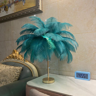 Luxury LED Feather Lamp Modern  Elegant Teardrop LED Pendant