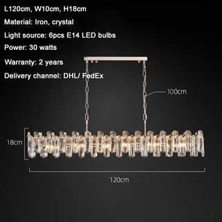 Bertie Chandelier Modern  Luxury Gold Frame Light Fitting