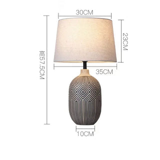 Alex Antique Ceramic Table Lamp Modern  Minimalist Round Flush Mount