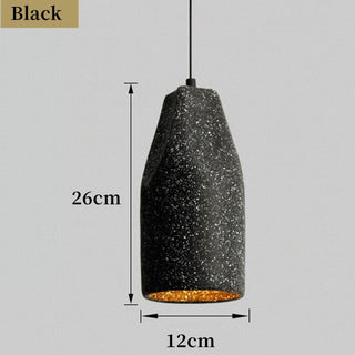 Terrazzo Industrial Style Cement Chandelier Premium Modern  Luxury Gold Frame Light Fitting