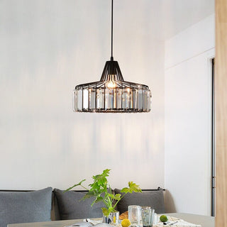 Serenity Crystal Pendant Lamp Opulent Modern  Handcrafted Artisan Ceiling Light