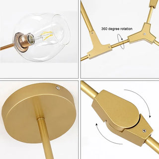 Customisable Derrick Chandelier Modern  Handcrafted Artisan Ceiling Light