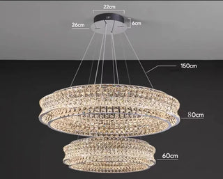 Ophelia Collection Decorative Modern  Sleek Linear Suspension Light