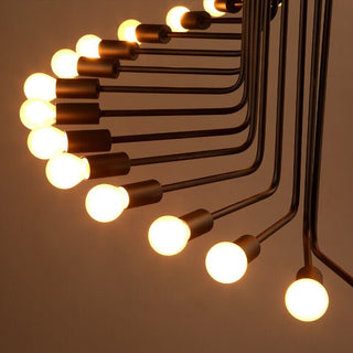 Stella Retro Chandelier Decorative Modern  Bohemian Rattan Woven Pendant