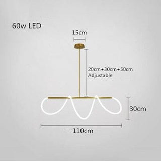 Soran Swirl Lamp Collection Opulent Modern  Sculptural Spiral LED Fixture