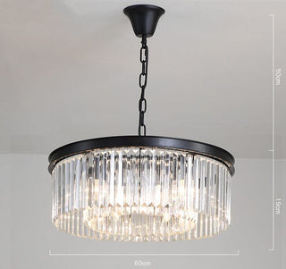 Helena Crystal Pendant Modern  Rustic Industrial Hanging Lamp