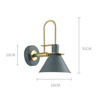 Industrial Iron Wall Lamps Modern  Art Deco Inspired Illumination