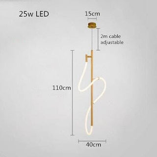Soran Swirl Lamp Collection Opulent Modern  Sculptural Spiral LED Fixture
