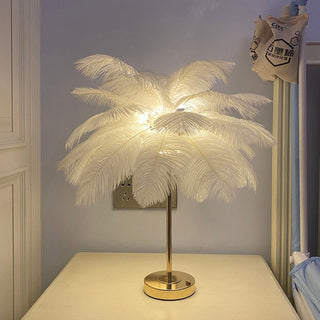Luxury LED Feather Lamp Modern  Elegant Teardrop LED Pendant