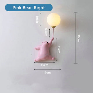 Polar Bear Wall Lamp Premium Modern  Sculptural Spiral LED Fixture