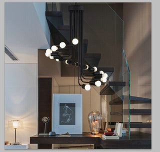 Stella Retro Chandelier Decorative Modern  Bohemian Rattan Woven Pendant