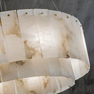 Unity Alabaster Chandelier Decorative Modern  Minimalist Round Flush Mount