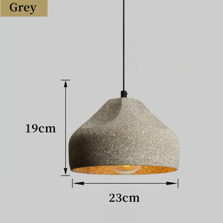 Terrazzo Industrial Style Cement Chandelier Premium Modern  Luxury Gold Frame Light Fitting