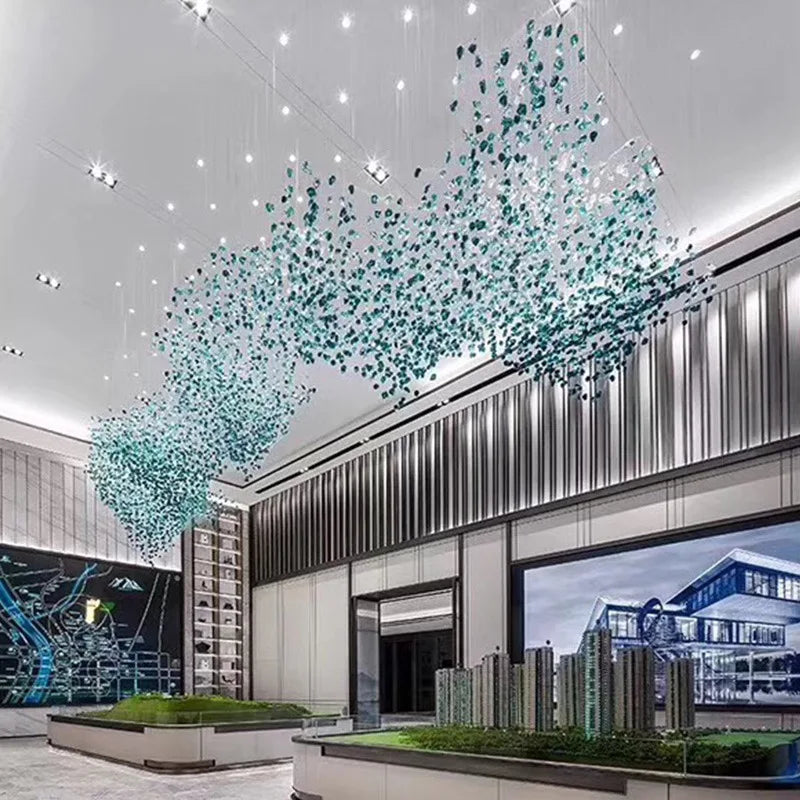 Zynella Modern Stone Crystal Chandelier