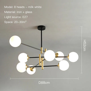 Sloane Chandelier Chic Modern  Art Deco Inspired Illumination