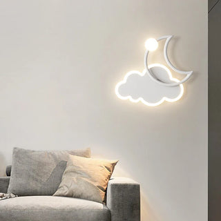 Minimalist Cloud Moon LED Wall Lamp Modern  Elegant Teardrop LED Pendant