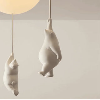 Balloon Bear Chandelier Modern  Vintage Brass Accent Lighting
