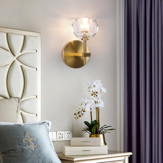 Ebony Crystal Wall Lights Modern  Ultra Slim LED Panel Lighting