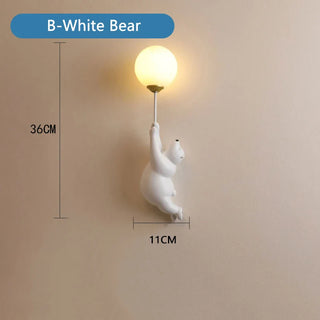 Polar Bear Wall Lamp Premium Modern  Sculptural Spiral LED Fixture