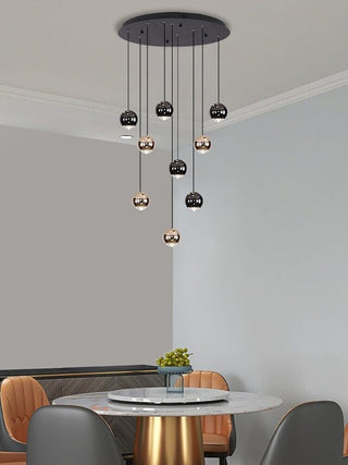 Glass Raindrop Chandelier Modern  Handcrafted Artisan Ceiling Light