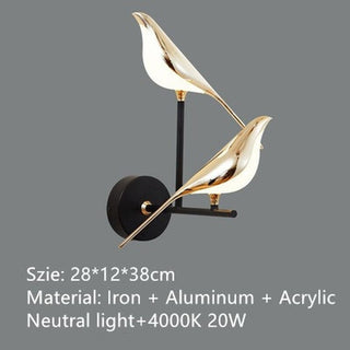 Golden hummingbird Modern  Vintage Brass Accent Lighting