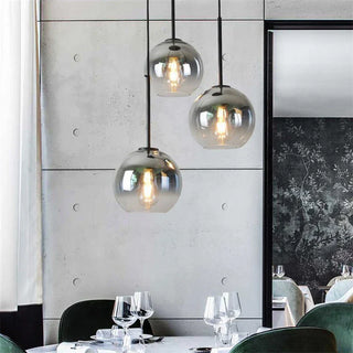 Zynella Gradient Glass Ball Modern  Vintage Brass Accent Lighting