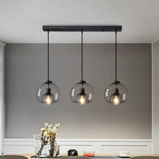 Antonio Glass Pendants Modern  Sleek Linear Suspension Light